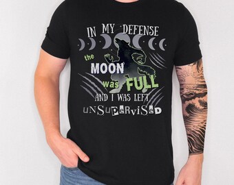 Werewolf In My Defense Summerween Shirt Werewolf Medieval Shirt Vampires Shirt Vampire Shirt Chaos Coordinator Gothic Clothes Supernatural
