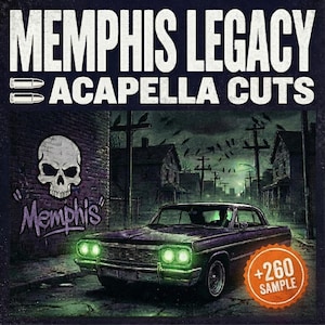 Oltre 260 brani a cappella di Memphis Legacy / Pacchetto di campioni vocali delle leggende del rap di Memphis