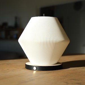 Lampe tactile HEXA plissée - LED sans fil USB-C