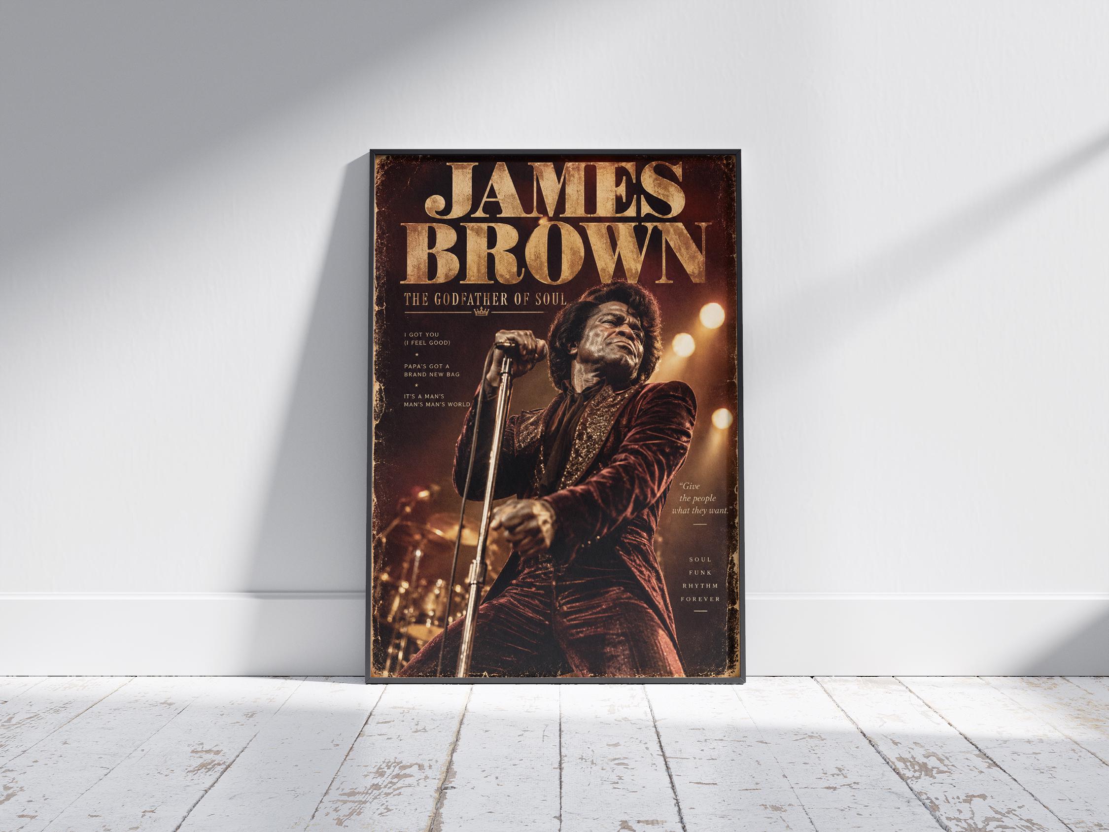 James Brown Poster - Etsy