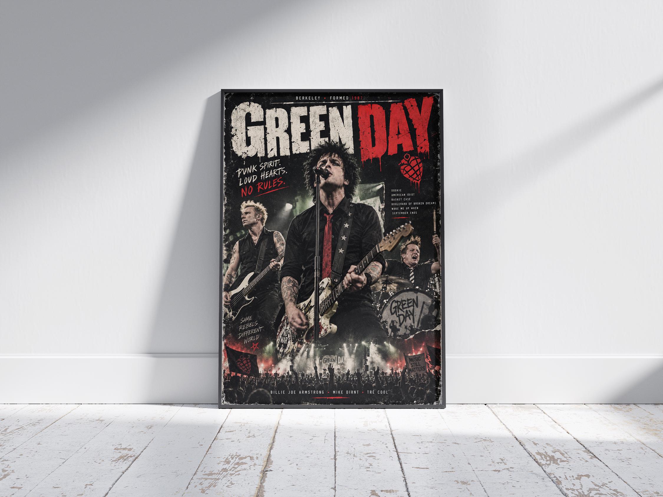 Green Day Concert Poster - Etsy