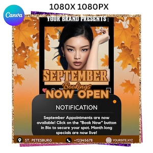 September-Buchungs-Flieger-Bundle-Bundle: Herbst-Salon-Angebote (Digitaler Download)