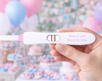 Pregnancy Test Game for Baby Shower, Fun Scratch-Off Favors, Customizable Fun for Expecting Families