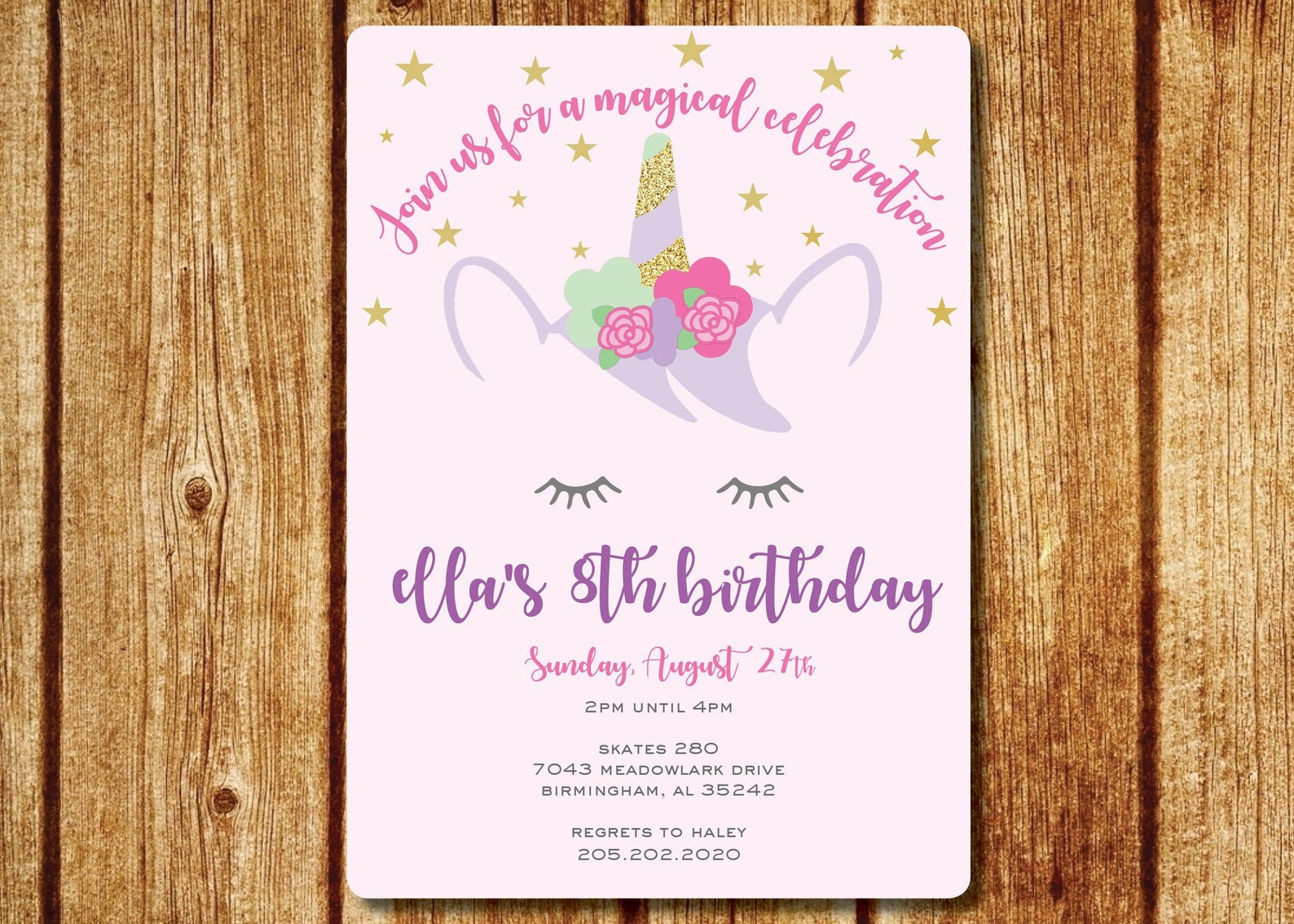 Printable Unicorn Horn Invitations Printable Unicorn Horn Invitations