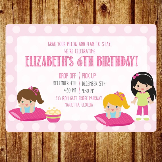 Invitation Soiree Pyjama Soiree Pyjama Rose Et Blanc Etsy Invitation Soiree Pyjama Soiree Pyjama Rose Et Blanc Etsy