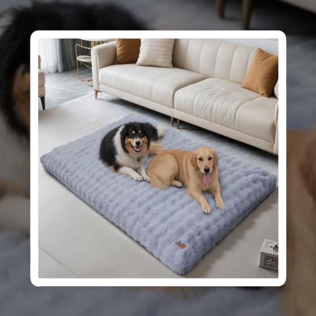 Ultra Plush Dog Bed, Soft Pet Cushion, Large Dog Crate, Puppy Mattress ...