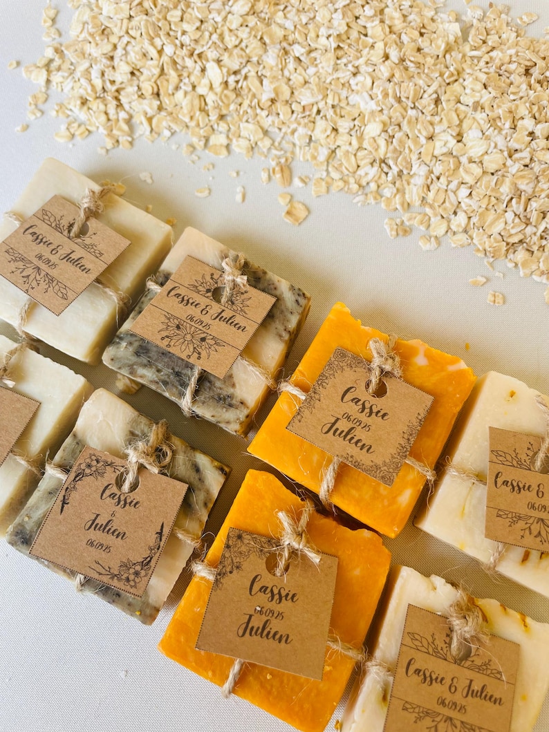 Savon artisanal personnalisé 25g pour vos événements spéciaux