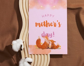 Carte de fête des mères en téléchargement numérique | Carte maman imprimable | Téléchargement instantané Cadeau fête des mères