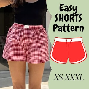Shorts Schnittmuster Elastisch Shorts Schnittmuster Einfach Shorts PDF Schnittmuster Sommer Shorts Schnittmuster Einfach Shorts Schnittmuster Einfach Schnittmuster
