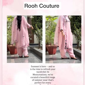 Indian Pink Salwar Kameez Punjabi Patiala patiyala Suit salwar For Women&#39;s And Girls Custom made Suits and Dresses With Gift