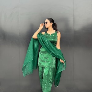 Women's Salwar Kameez Suit Punjabi Patiala Suit Wedding Party Wear Suits Gifts For Her Custom Made Suits