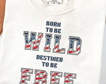 Camiseta Comfort Colors®, camiseta con la bandera de EE. UU., regalo para el Día del Padre, regalo del 4 de julio, regalo para papá, papá salvaje, regalo gratis para papá, camiseta para él