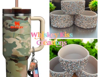 Tan Rhinestone Bling Tumbler Boot, Posty Stanley Accessories, Post Stanley