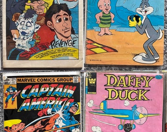 98 Piece Vintage Comic Book and nostalgia Card collection