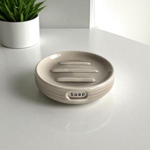 Handmade Ceramic Bar Soap Dish | Modern Bathroom Accessory