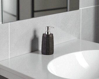 Handmade Resin Soap Dispenser – Durable 330 ml Liquid Soap Pump, Bathroom Accessory