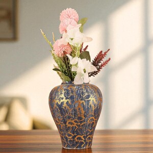 Handmade Ceramic Vase – Unique & Decorative Flower Vase | 16x19 cm