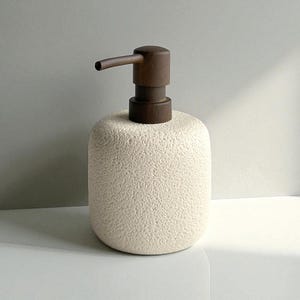 Handmade Ceramic Liquid Soap Dispenser – 350 ml | Minimalist Bathroom Accessory