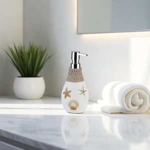 Handmade Starfish Resin Soap Dispenser – 400ml |  Bathroom Decor