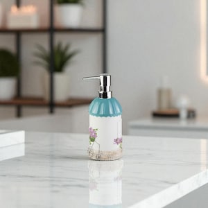 Handmade Resin Soap Dispenser | 450ml Capacity | Durable & Modern Bathroom Accessory