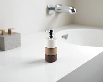 Handmade Porcelain Soap Dispenser – Elegant Bathroom Accessory