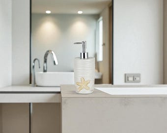 Handmade Resin Soap Dispenser – 350 ml Modern Bathroom Accessory