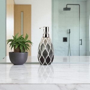 Handmade Resin Soap Dispenser | 300ml Bathroom Decor