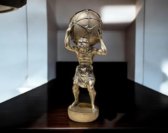 Atlas Statue – 42 cm Handmade Mythological Sculpture
