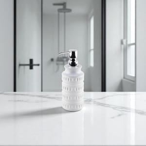 Handmade Ceramic Soap Dispenser: Minimalist Bathroom Decor