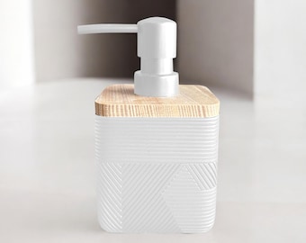 Handgjord tvålpump i harts – 180 ml Modernt badrumstillbehör