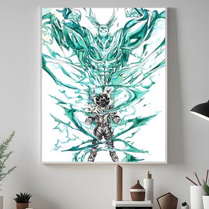 My Hero Academia Print: Deku & All Might - One For All Anime Art (Digital Download)