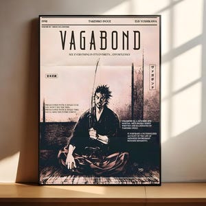 Vagabond Manga Poster: Musashi Miyamoto Anime Wall Art (Digital Download)
