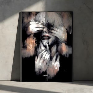 My Hero Academia Wall Art |  Shigaraki Art | Villain Wall Art, Tomura Shigaraki Decor | Anime Fight Poster | my hero academia poster art