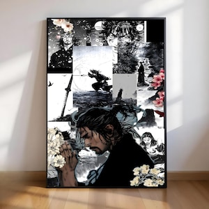 Vagabond Manga Poster: Musashi Miyamoto Kunstdruck (Digitaler Download)