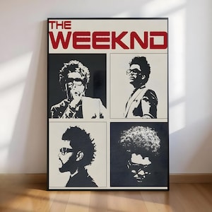 The Weeknd Poster: Retro Pop Art Music Icon Print (Digital Download