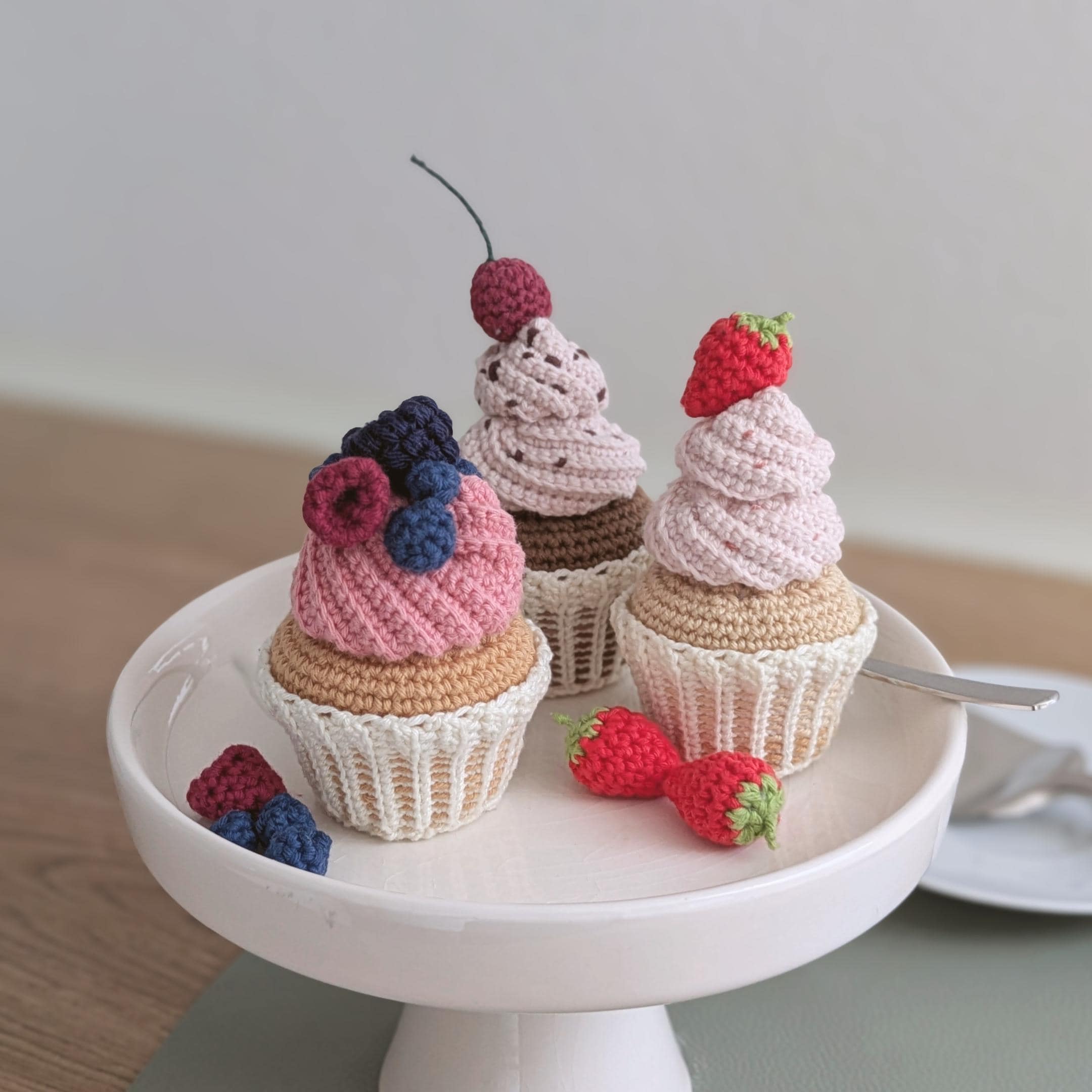 36 Cupcake Crochet Patterns for Sweet Amigurumi, Holiday Decor, and Play Food 16 Crochet Cupcake Pattern Bundle