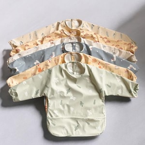 Waterproof Long Sleeve Baby Bib: Self-Feeding & Art Smock