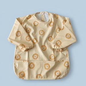 Waterproof Long Sleeve Baby Bib, Toddler Art Smock, Feeding Cover (6 months-3T)