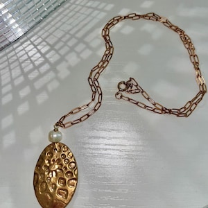 Handmade Bronze Pendant Necklace