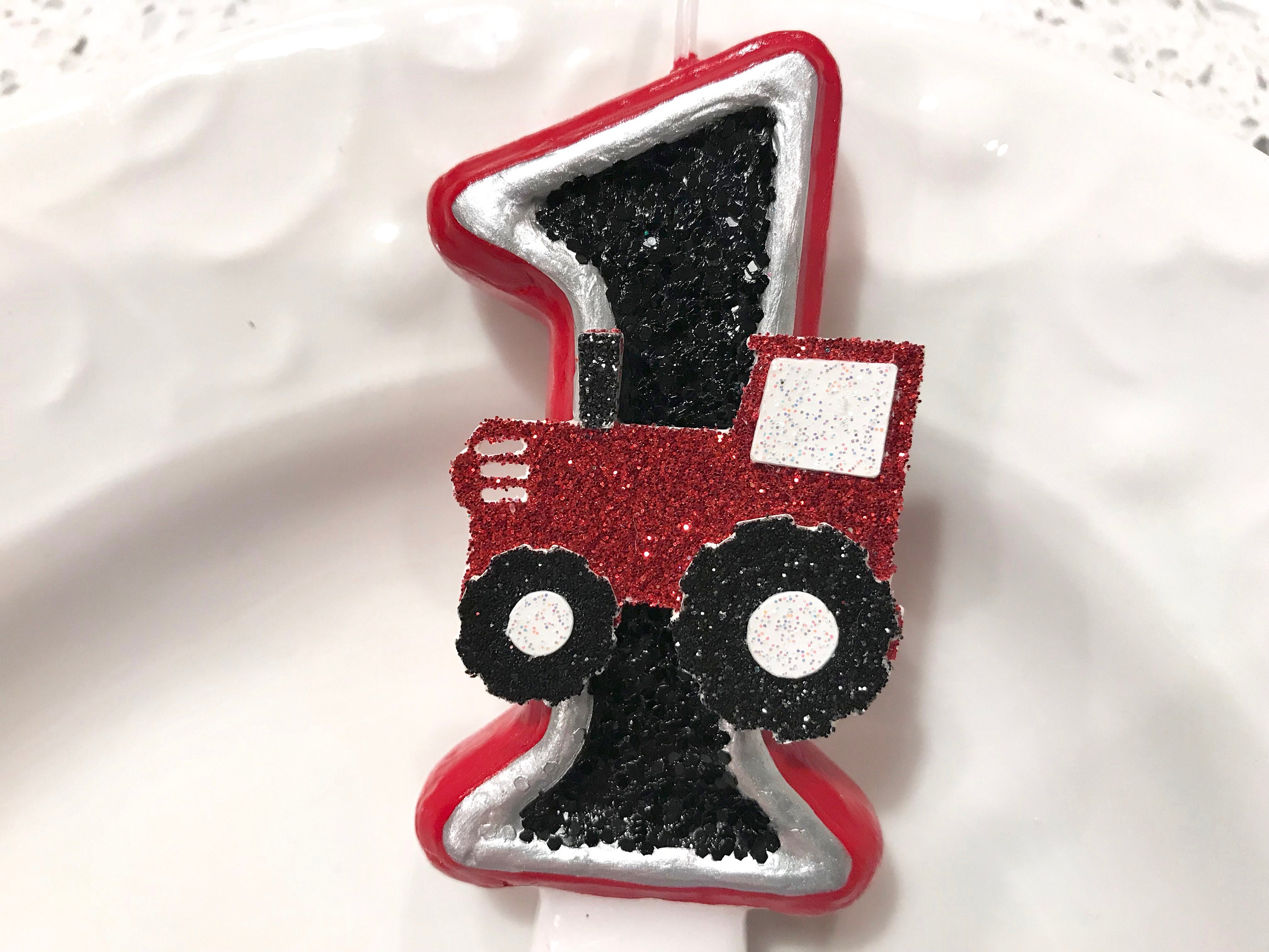 Single Red Birthday Candle