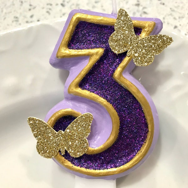 Butterfly Birthday Candles Etsy