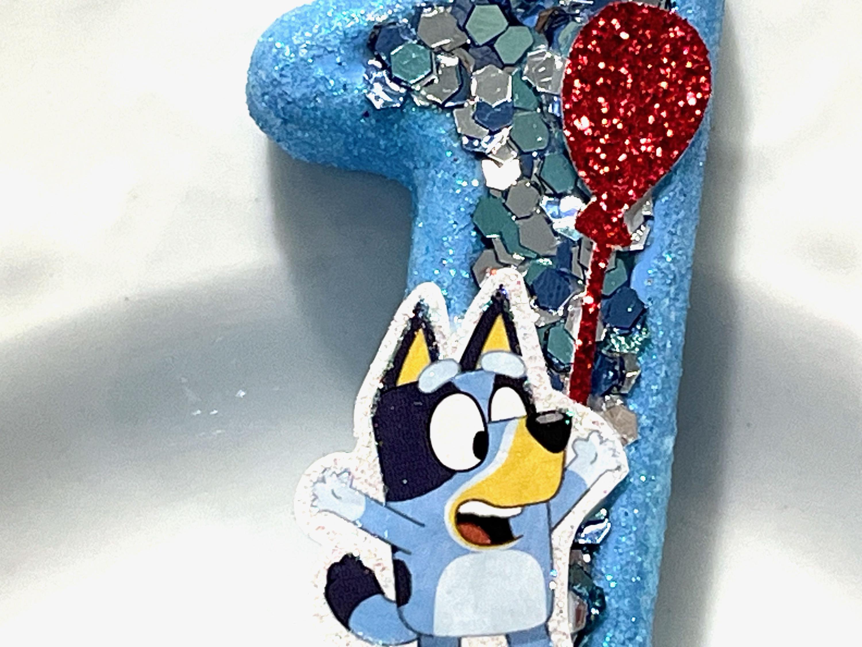 Bluey #1 Candle (Glitter)