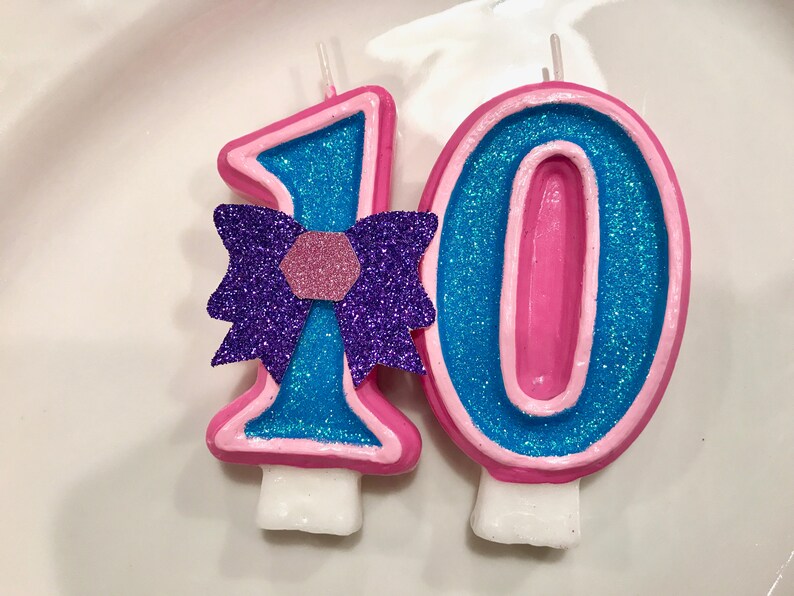 BIRTHDAY CANDLE Jojo Siwa Inspired Bow Hair Bow First - Etsy