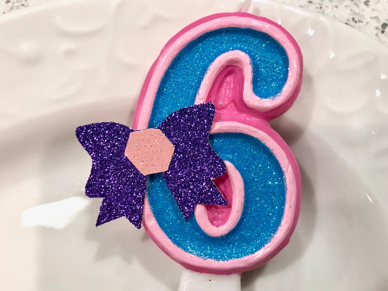 BIRTHDAY CANDLE Jojo Siwa Inspired Bow Hair Bow First - Etsy