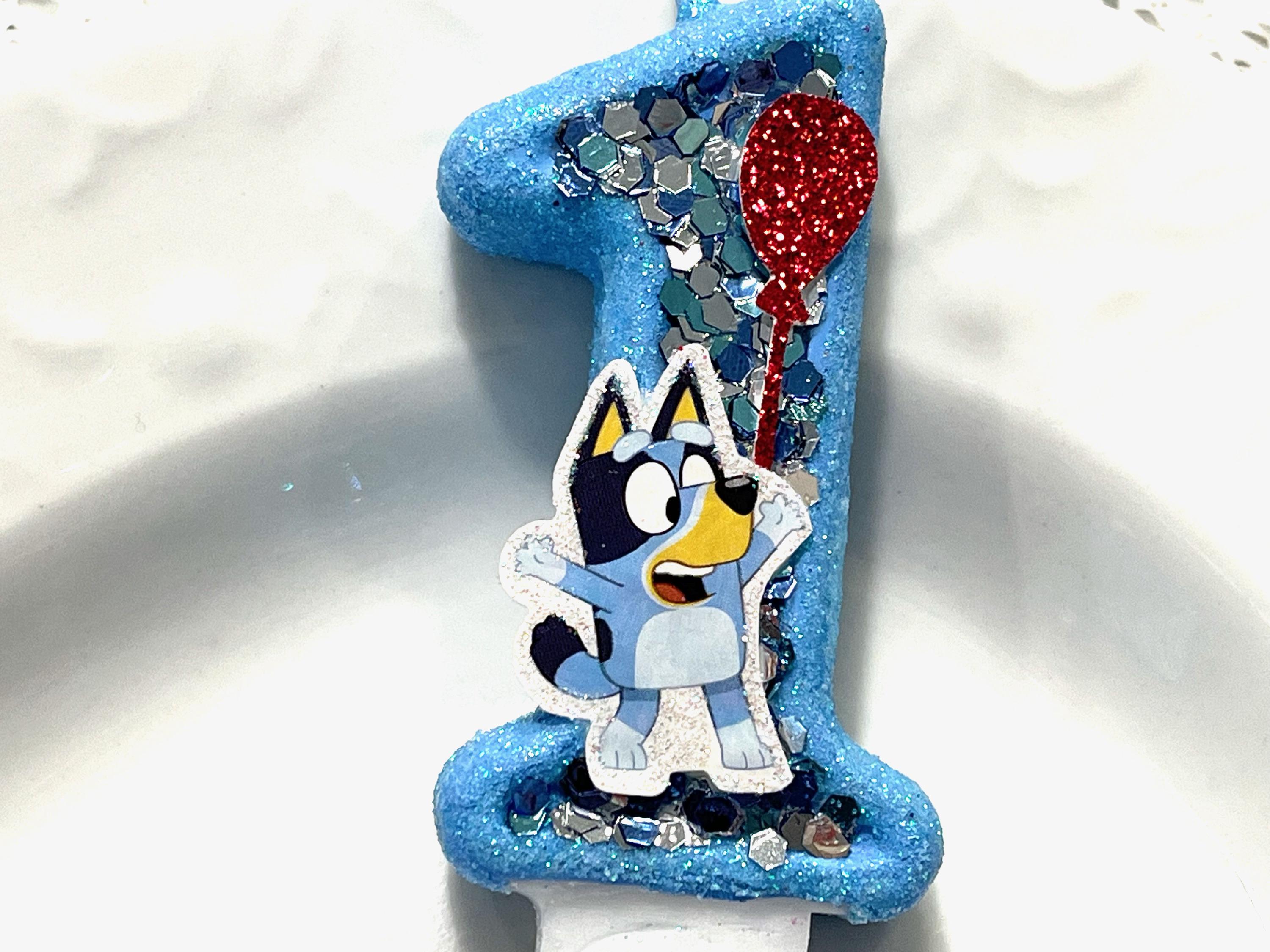 Bluey #1 Candle (Glitter)