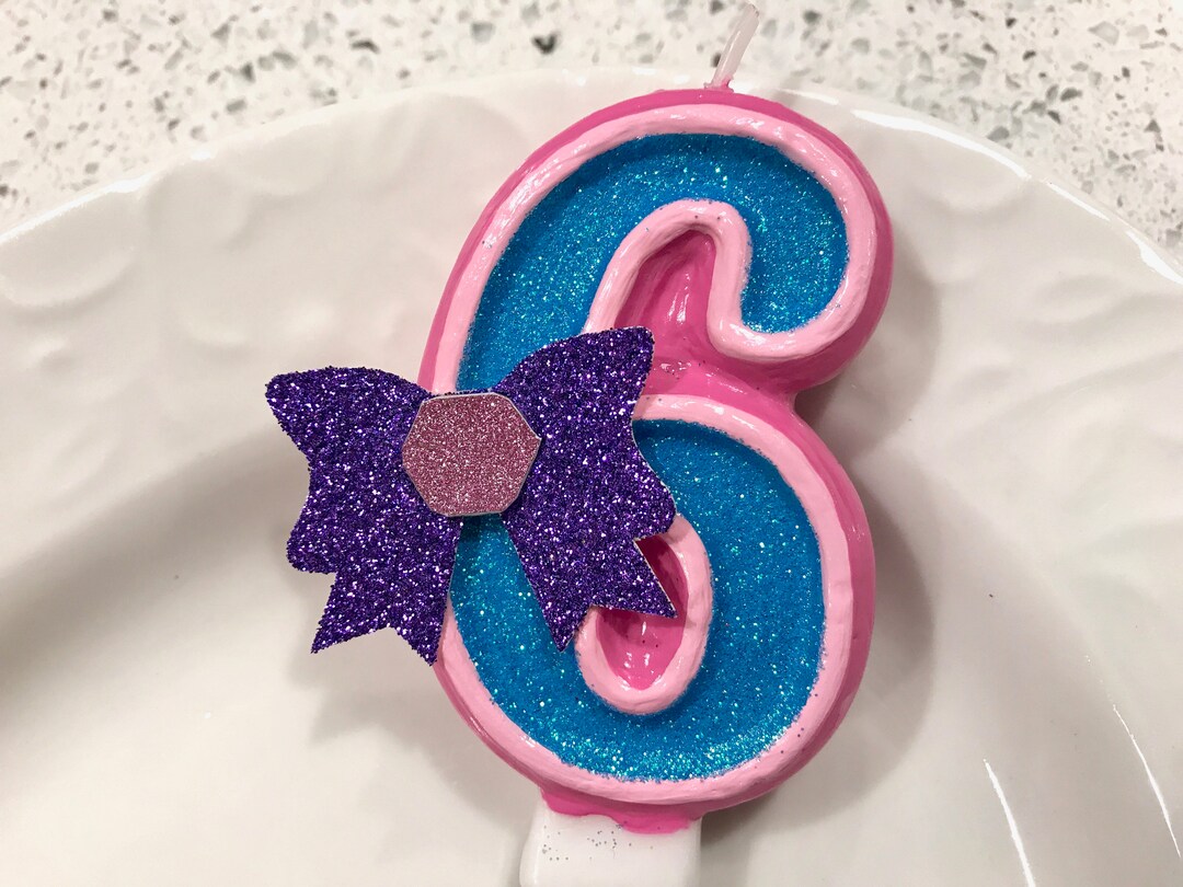 BIRTHDAY CANDLE, Jojo Siwa Inspired, Bow, Hair Bow , First Birthday