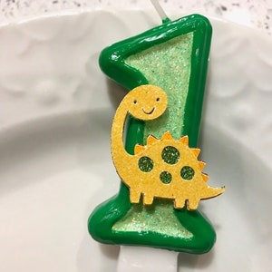 BIRTHDAY CANDLE, first birthday, dinosaur, cake topper, i am one, smash cake photo prop, birthday, Jurassic Park Birthday, T-Rex