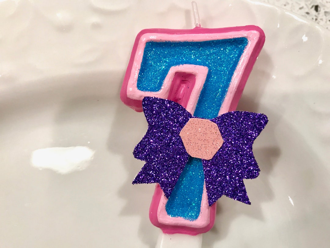 BIRTHDAY CANDLE, Jojo Siwa Inspired, Bow, Hair Bow , First Birthday