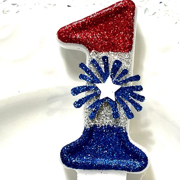 VELA DE CUMPLEAÑOS, Americana, 4 de julio, patriótica, petardo
