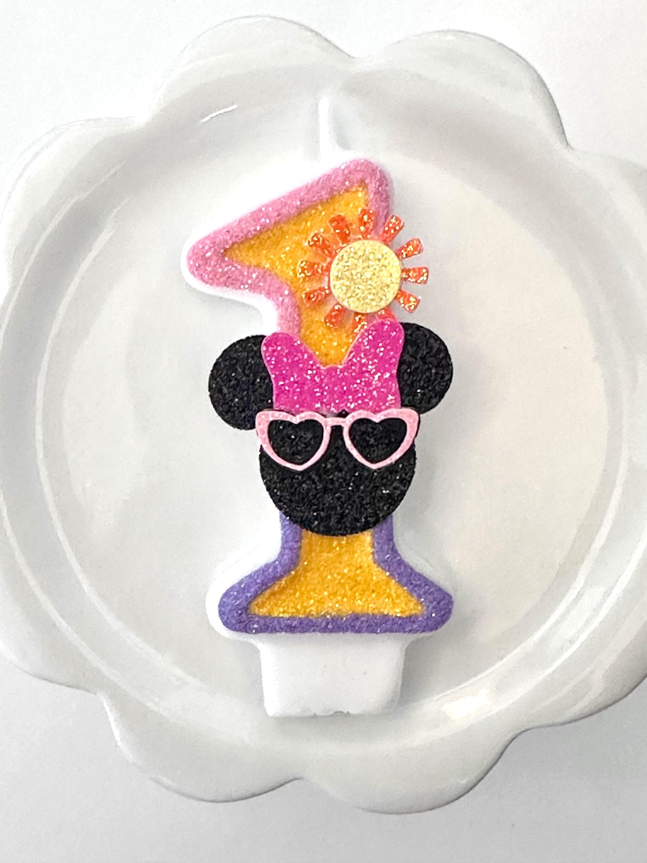 Minnie Mouse Number Candle - Etsy